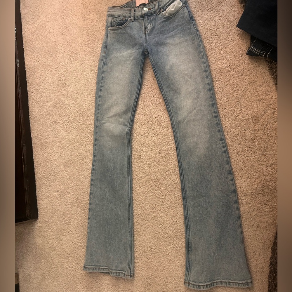 REVICE Denim Flare Jeans in Light Blue